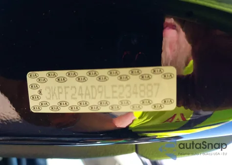 2020 Kia Forte Lxs from USA, damaged, VIN 3KPF24AD9LE234887